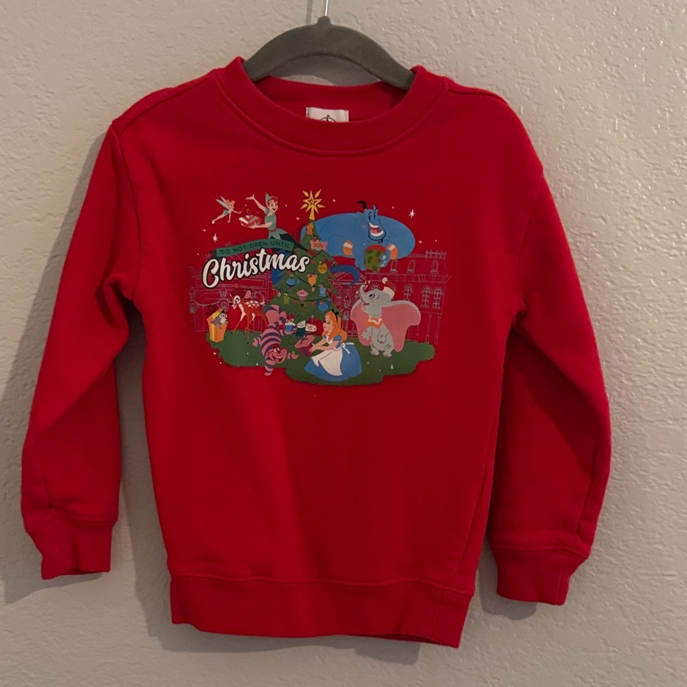 DISNEYLAND Red Christmas Sweatshirt